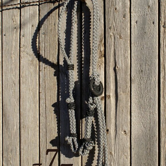 New Handmade Vaquero/Buckaroo Style Braided Paracord Split Ear Bridle/Headstall - Picture 7 of 7